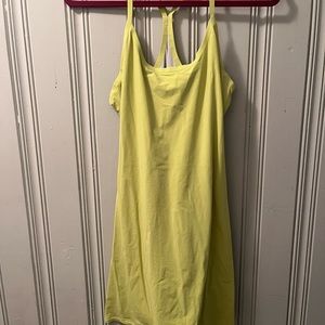 Chartreuse outdoor voices exercise dress